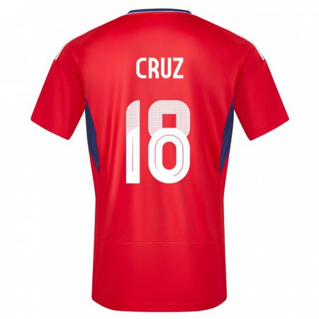 Kandiny Kinder Costa Rica Aaron Cruz #18 Rot Heimtrikot Trikot 24-26 T-Shirt
