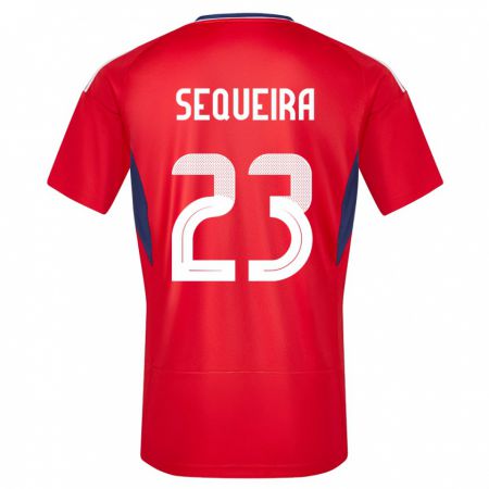 Kandiny Kinder Costa Rica Patrick Sequeira #23 Rot Heimtrikot Trikot 24-26 T-Shirt