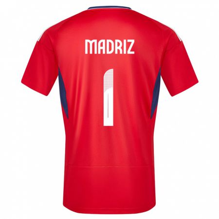 Kandiny Kinder Costa Rica Abraham Madriz #1 Rot Heimtrikot Trikot 24-26 T-Shirt