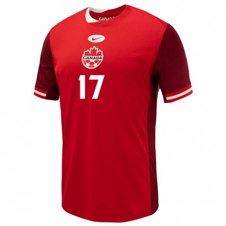 Kandiny Kinder Kanada Jesse Costa #17 Rot Heimtrikot Trikot 24-26 T-Shirt