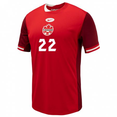 Kandiny Kinder Kanada Lysianne Proulx #22 Rot Heimtrikot Trikot 24-26 T-Shirt