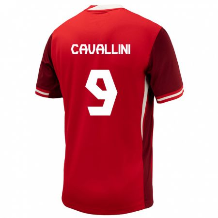 Kandiny Kinder Kanada Lucas Cavallini #9 Rot Heimtrikot Trikot 24-26 T-Shirt