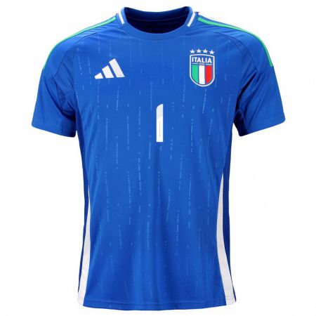 Kandiny Kinder Italien Laura Giuliani #1 Blau Heimtrikot Trikot 24-26 T-Shirt