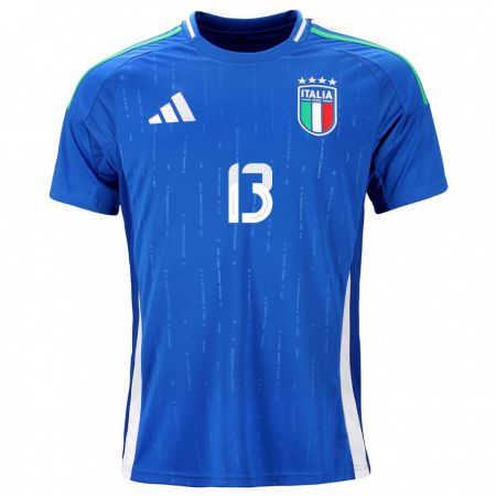 Kandiny Kinder Italien Elisa Bartoli #13 Blau Heimtrikot Trikot 24-26 T-Shirt