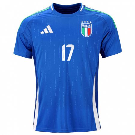 Kandiny Kinder Italien Aaron Ciammaglichella #17 Blau Heimtrikot Trikot 24-26 T-Shirt