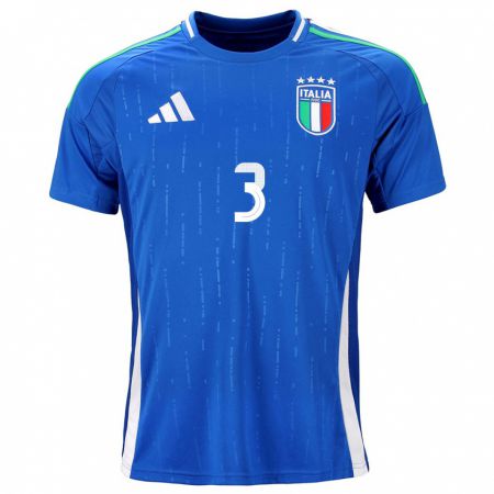 Kandiny Kinder Italien Sara Gama #3 Blau Heimtrikot Trikot 24-26 T-Shirt