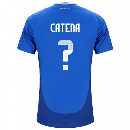 Kandiny Kinder Italien Michela Catena #0 Blau Heimtrikot Trikot 24-26 T-Shirt