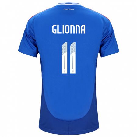 Kandiny Kinder Italien Benedetta Glionna #11 Blau Heimtrikot Trikot 24-26 T-Shirt