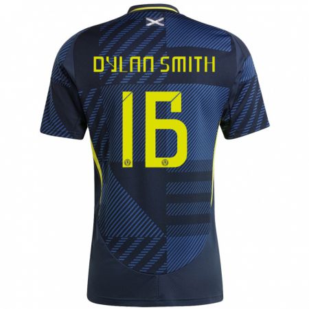 Kandiny Kinder Schottland Dylan Smith #16 Dunkelblau Heimtrikot Trikot 24-26 T-Shirt