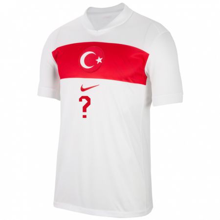 Kandiny Kinder Türkei Ihren Namen #0 Weiß Heimtrikot Trikot 24-26 T-Shirt