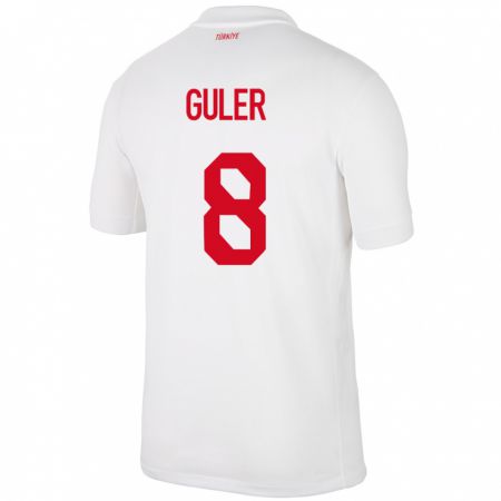 Kandiny Kinder Türkei Arda Güler #8 Weiß Heimtrikot Trikot 24-26 T-Shirt