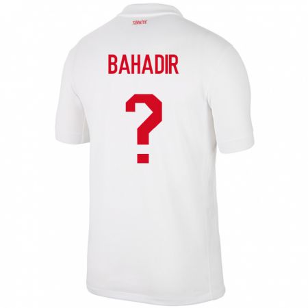 Kandiny Kinder Türkei Arda Bahadir #0 Weiß Heimtrikot Trikot 24-26 T-Shirt