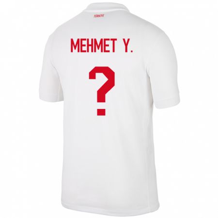 Kandiny Kinder Türkei Mehmet Yildirim #0 Weiß Heimtrikot Trikot 24-26 T-Shirt