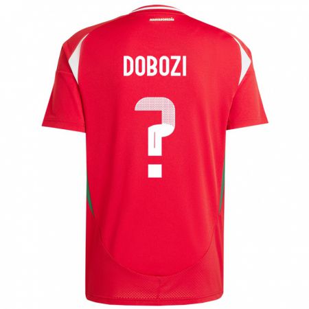 Kandiny Kinder Ungarn Krisztián Dobozi #0 Rot Heimtrikot Trikot 24-26 T-Shirt