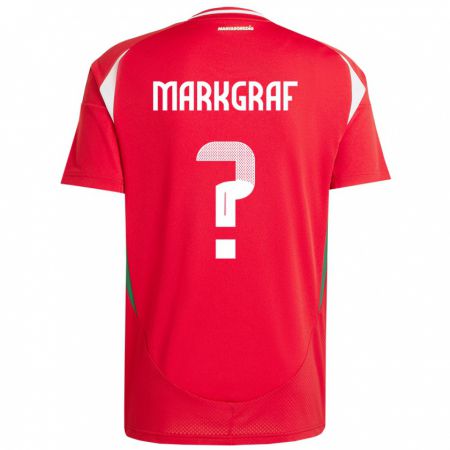 Kandiny Kinder Ungarn Ákos Markgráf #0 Rot Heimtrikot Trikot 24-26 T-Shirt