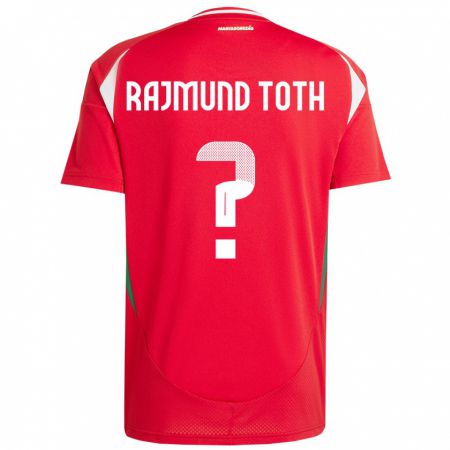 Kandiny Kinder Ungarn Rajmund Tóth #0 Rot Heimtrikot Trikot 24-26 T-Shirt