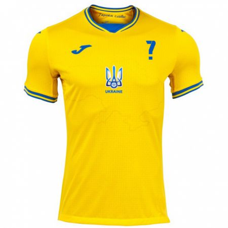 Kandiny Kinder Ukraine Marina Shayniuk #0 Gelb Heimtrikot Trikot 24-26 T-Shirt