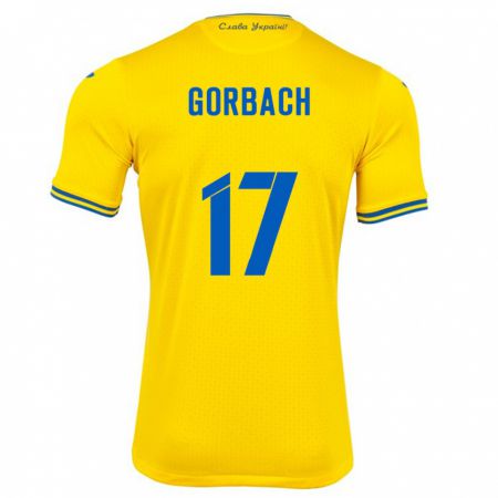 Kandiny Kinder Ukraine Igor Gorbach #17 Gelb Heimtrikot Trikot 24-26 T-Shirt