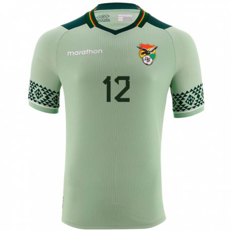 Kandiny Kinder Bolivien Fabián Pereira #12 Hellgrün Heimtrikot Trikot 24-26 T-Shirt