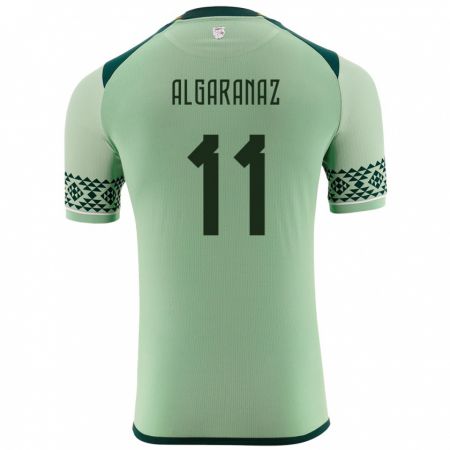 Kandiny Kinder Bolivien Carmelo Algarañaz #11 Hellgrün Heimtrikot Trikot 24-26 T-Shirt