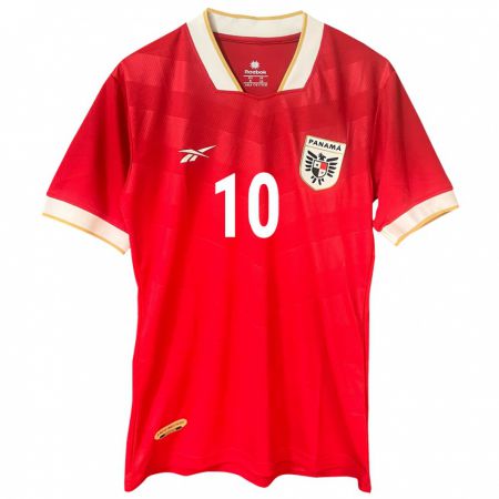 Kandiny Kinder Panama Yoel Bárcenas #10 Rot Heimtrikot Trikot 24-26 T-Shirt