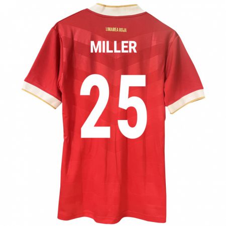 Kandiny Kinder Panama Roderick Miller #25 Rot Heimtrikot Trikot 24-26 T-Shirt