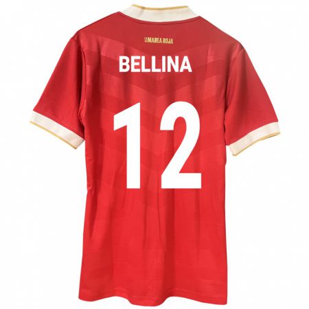 Kandiny Kinder Panama Lucca Bellina #12 Rot Heimtrikot Trikot 24-26 T-Shirt