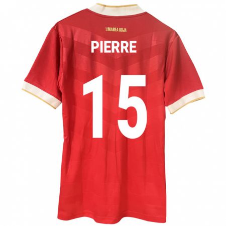 Kandiny Kinder Panama Joshua Pierre #15 Rot Heimtrikot Trikot 24-26 T-Shirt