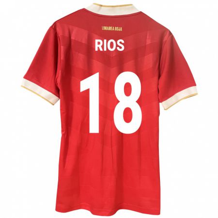 Kandiny Kinder Panama Héctor Ríos #18 Rot Heimtrikot Trikot 24-26 T-Shirt