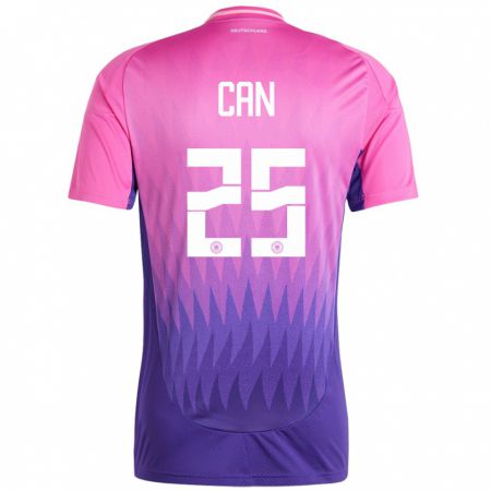 Kandiny Kinder Deutschland Emre Can #25 Pink Lila Auswärtstrikot Trikot 24-26 T-Shirt