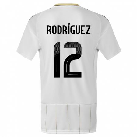 Kandiny Kinder Costa Rica Lixy Rodriguez #12 Weiß Auswärtstrikot Trikot 24-26 T-Shirt