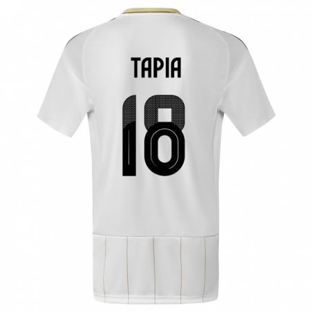 Kandiny Kinder Costa Rica Priscilla Tapia #18 Weiß Auswärtstrikot Trikot 24-26 T-Shirt