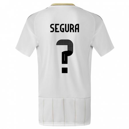 Kandiny Kinder Costa Rica Oscar Segura #0 Weiß Auswärtstrikot Trikot 24-26 T-Shirt