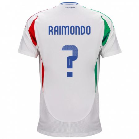 Kandiny Kinder Italien Antonio Raimondo #0 Weiß Auswärtstrikot Trikot 24-26 T-Shirt