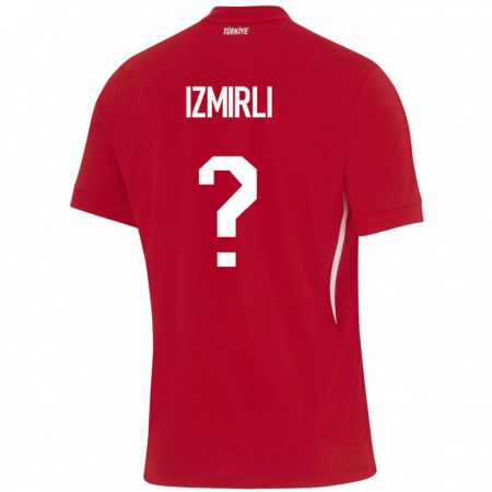 Kandiny Kinder Türkei Ege İzmirli #0 Rot Auswärtstrikot Trikot 24-26 T-Shirt