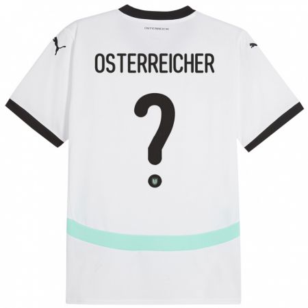 Kandiny Kinder Österreich Marijan Österreicher #0 Weiß Auswärtstrikot Trikot 24-26 T-Shirt