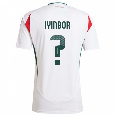 Kandiny Kinder Ungarn Patrick Iyinbor #0 Weiß Auswärtstrikot Trikot 24-26 T-Shirt