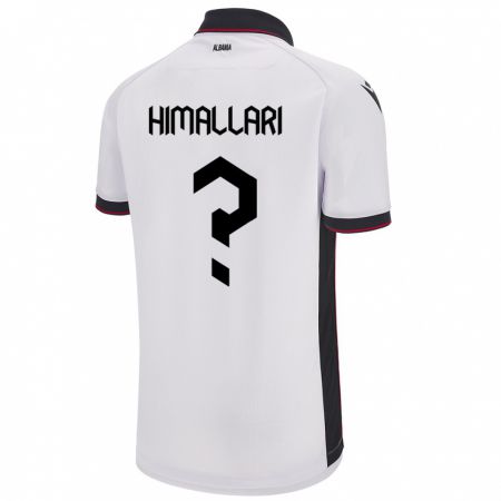 Kandiny Kinder Albanien Elson Himallari #0 Weiß Auswärtstrikot Trikot 24-26 T-Shirt