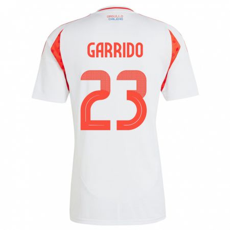 Kandiny Kinder Chile Pedro Garrido #23 Weiß Auswärtstrikot Trikot 24-26 T-Shirt