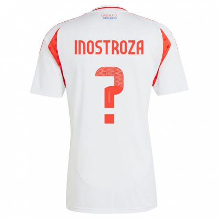 Kandiny Kinder Chile Fernando Inostroza #0 Weiß Auswärtstrikot Trikot 24-26 T-Shirt