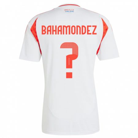 Kandiny Kinder Chile Taizo Bahamondez #0 Weiß Auswärtstrikot Trikot 24-26 T-Shirt