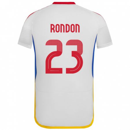 Kandiny Kinder Venezuela Salomón Rondón #23 Weiß Auswärtstrikot Trikot 24-26 T-Shirt