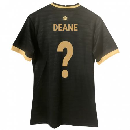 Kandiny Kinder Panama Sean Deane #0 Schwarz Auswärtstrikot Trikot 24-26 T-Shirt