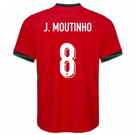 Kandiny Herren Portugal Joao Moutinho #8 Rot Heimtrikot Trikot 24-26 T-Shirt