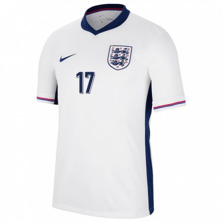 Kandiny Herren England Ivan Toney #17 Weiß Heimtrikot Trikot 24-26 T-Shirt