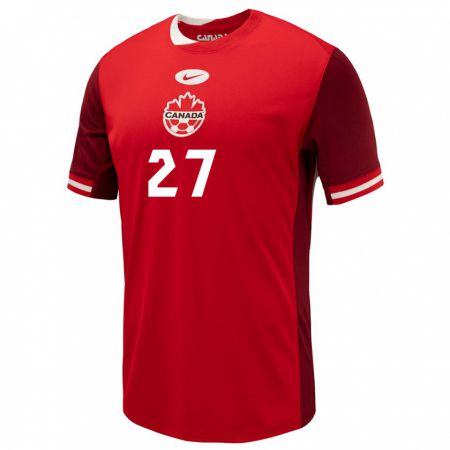 Kandiny Herren Kanada Sura Yekka #27 Rot Heimtrikot Trikot 24-26 T-Shirt