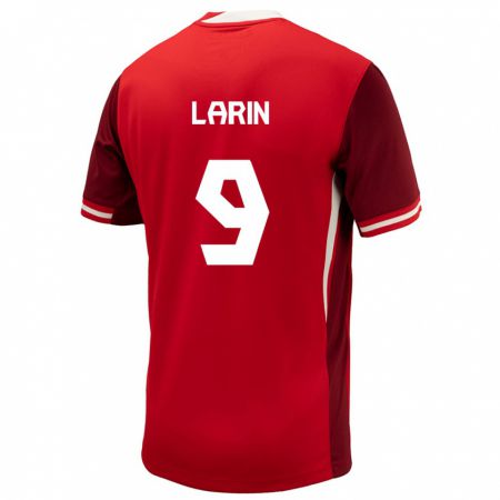 Kandiny Herren Kanada Cyle Larin #9 Rot Heimtrikot Trikot 24-26 T-Shirt