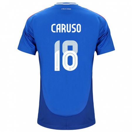Kandiny Herren Italien Arianna Caruso #18 Blau Heimtrikot Trikot 24-26 T-Shirt