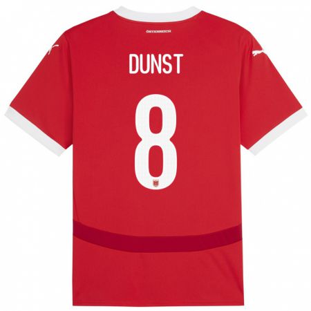 Kandiny Herren Österreich Barbara Dunst #8 Rot Heimtrikot Trikot 24-26 T-Shirt