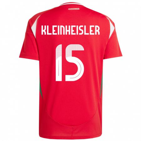 Kandiny Herren Ungarn László Kleinheisler #15 Rot Heimtrikot Trikot 24-26 T-Shirt